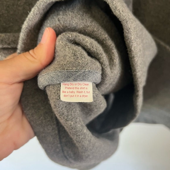 Marine Layer Men’s Grey Wool Button Front Chore Coat Size XL - Picture 12 of 12